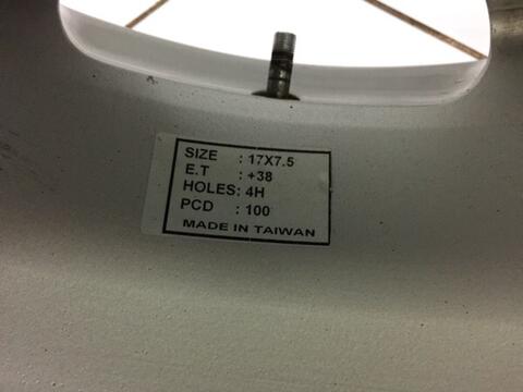 dijual velg rav mini 17" pcd 4x100 for mini cooper