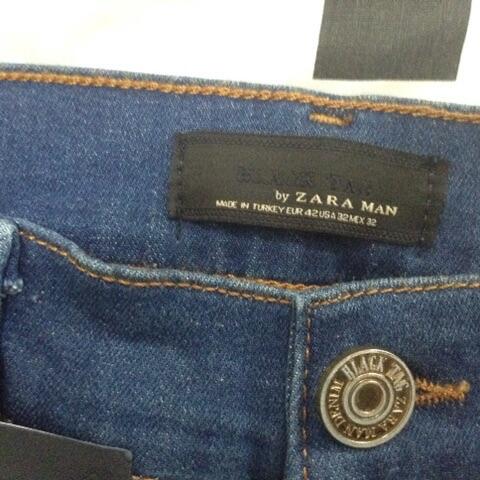 celana jeans zara black tag 32 baru