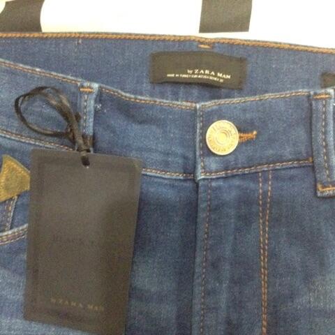 celana jeans zara black tag 32 baru