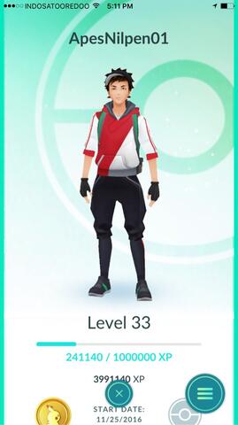 Pokemon Go Account Lv 33 Hyper Edition (Code : 212)