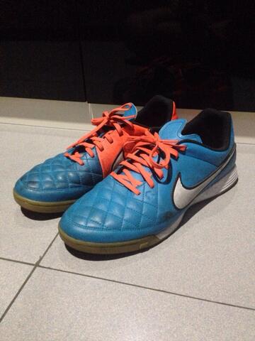 nike tiempo genio blue orange