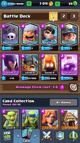 Clash Royale 4 Legendary Cards