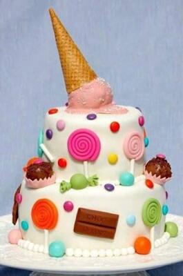 Terima pesanan Birthday cake dengan karakter dan topping sesuai selera
