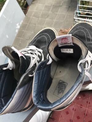 vans sk8 oldskool size 10 (43) blue asli