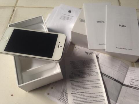 iPhone 5 White 4G 16 Gb Ori Ex Infinite Murah