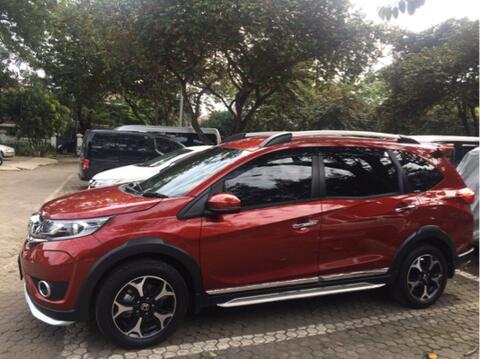 jual mobil honda brv prestige red pearl