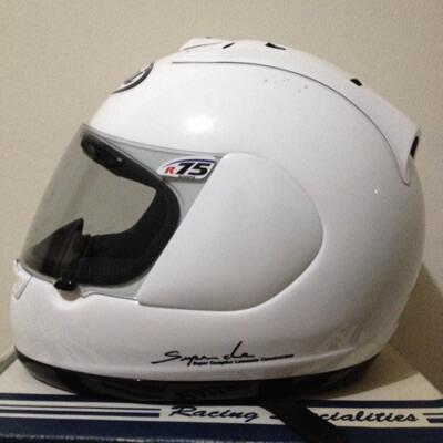 Terjual Helm Arai RR4 white glass size 