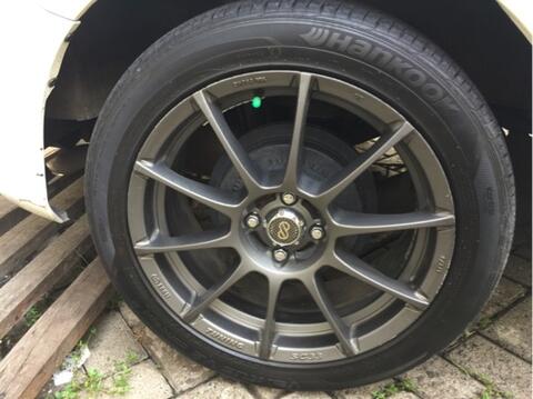 velg enkei tuning sc33 ring 17 + ban hankook