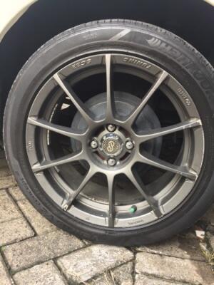 velg enkei tuning sc33 ring 17 + ban hankook