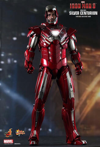 hot toys iron man 3 silver centurion