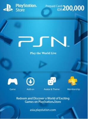 Playstation Network Card PSN Card Indonesia 200.000
