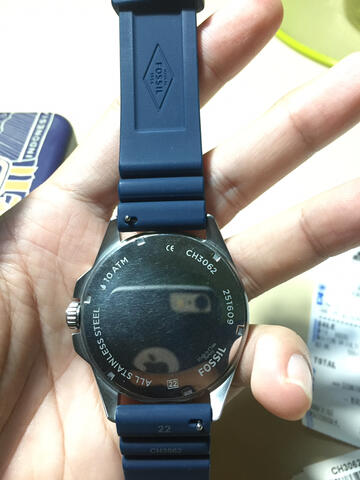 tangan fossil CH 3062 blue mulus 2nd 