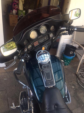 Moge Harley Davidson Ultra Classic Tahun 2002 Injection Hijau Tua