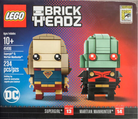 LEGO 41496 BRICKHEADZ Supergirl & Martian Manhunter