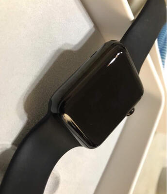 Apple Watch Series 2 Stainless Steel Black Sport Band Like New