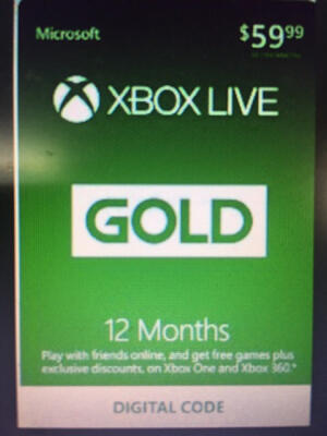 xbox live 12 months code