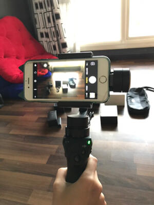 Dji osmo mobile hitam / black like new