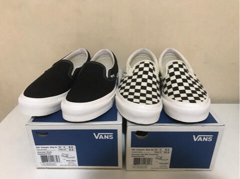 Vans Vault OG LX Slip On Black White Checkerboard