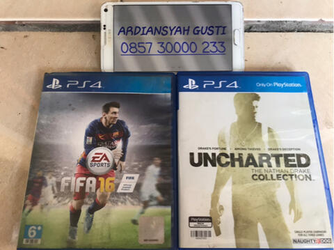 BD PS4 Uncharted Collection dan FIFA 16