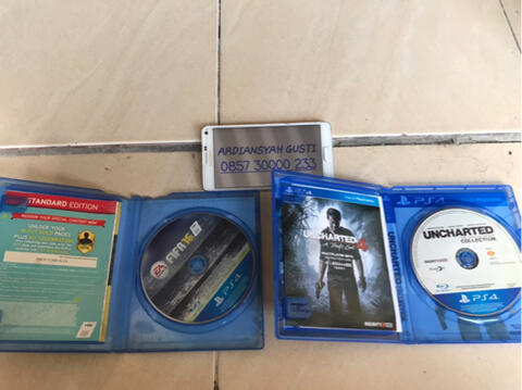 BD PS4 Uncharted Collection dan FIFA 16