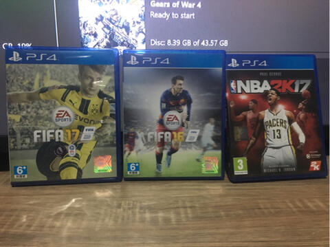 WTS BD PS4 FIFA 16 & 17, NBA 2K17