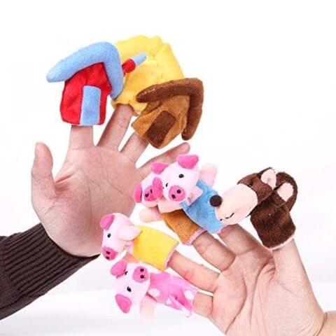 Terjual Boneka Jari Three 3 Little Litle Litel Pig Pigs Piggy