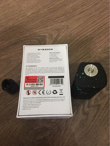 Mod Vape Tesla WYE 200w / Tesla Terminator 2. Paket Lengkap. Bonus.