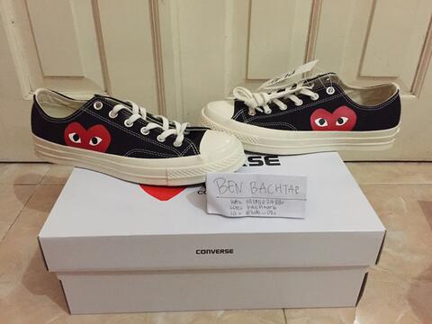 Converse CT 70s x CDG Play Black Low - 100% ORIGINAL GUARANTEE!!