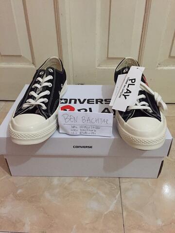 Converse CT 70s x CDG Play Black Low - 100% ORIGINAL GUARANTEE!!