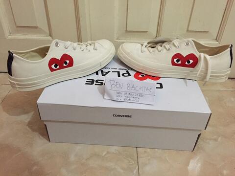 Converse CT 70s x CDG Play White Low / comme des garcons