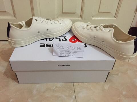 Converse CT 70s x CDG Play White Low / comme des garcons