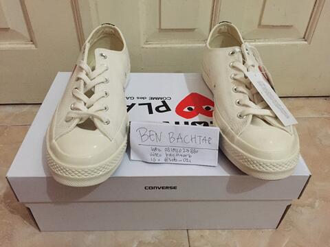 Converse CT 70s x CDG Play White Low / comme des garcons