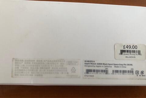 Apple Watch Sport Band Black 42mm Original!!!