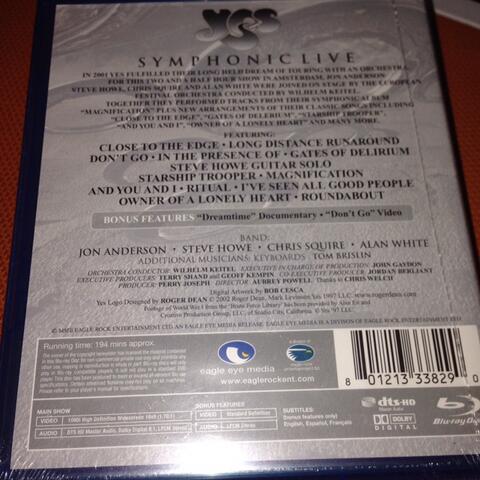SALE NEW BLURAY ORIGINAL YES SYMPHONIC LIVE