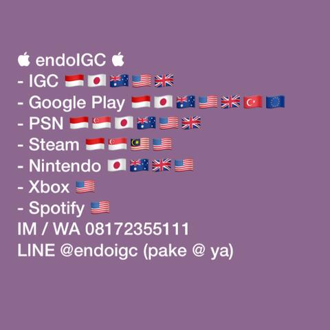 IGC iTunes Gift Card Paling Murah Sekaskus 110k 160k 215k 265k dst..