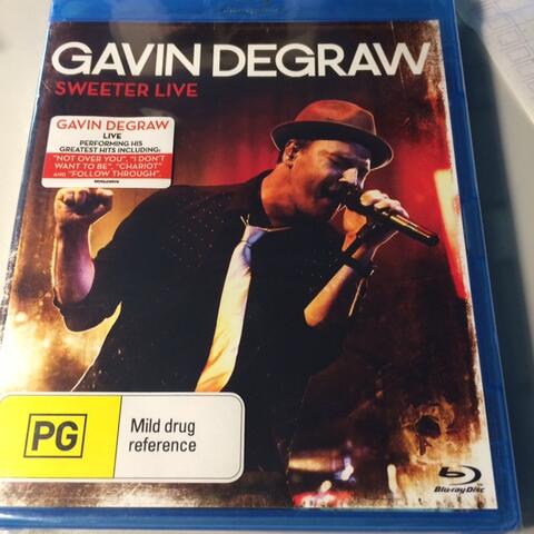 SALE NEW BLURAY ORIGINAL GAVIN DEGRAW SWEETER LIVE