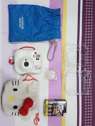 JUAL MINI INSTAX 25S HELLO KITTY FULL SET MULUS