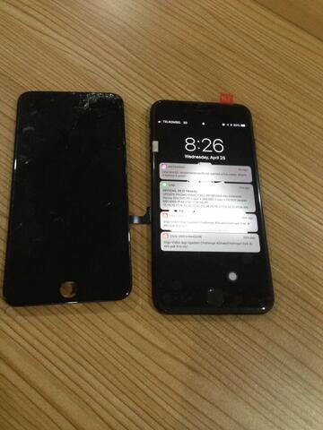 lcd iphone 7 dan 7plus original 100% redy stock service di tempat perbaikan di tempat