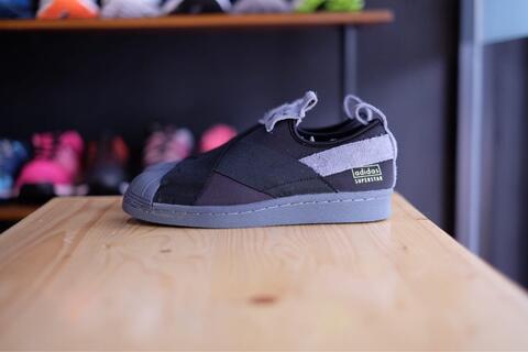 Adidas Superstar Slip On Utility Black Grey Hair - 100% ORIGINAL GUARANTEE!!