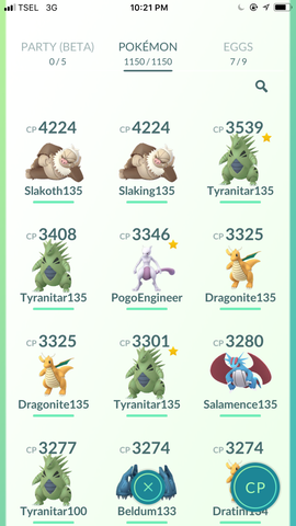Pokemon Go Account Level 40 Team Valor 12 Mewtwo and Legendary Completed