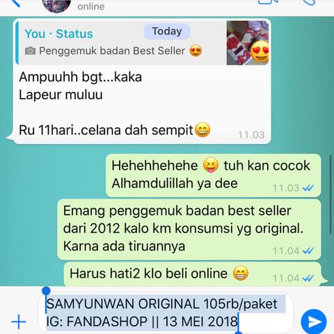 jual penggemuk badan aman SAMYUNWAN SAMYUN WAN