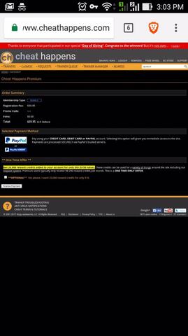 Upgrade premium member game di cheathappens.com