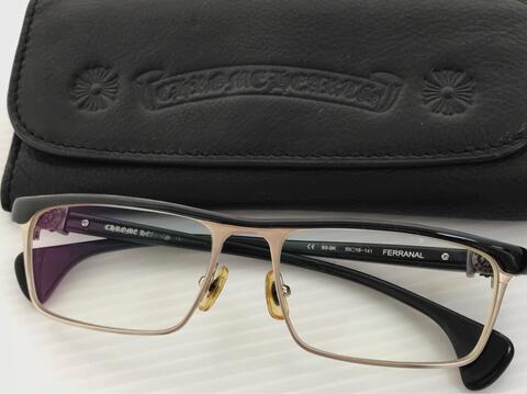 ORIGINAL CHROME HEARTS EYEGLASS FRAME BS-BK 55 16-141