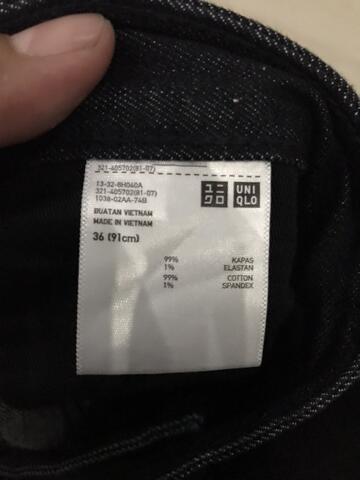 jeans denim uniqlo size 36 NEW