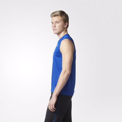 Adidas Men Response Running Sleeveless Tee Blue Original
