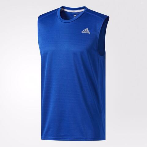 Adidas Men Response Running Sleeveless Tee Blue Original
