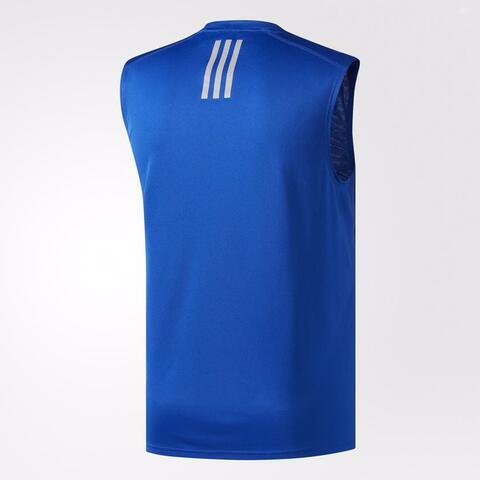 Adidas Men Response Running Sleeveless Tee Blue Original