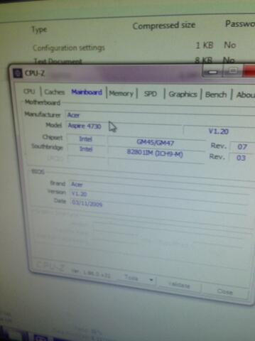 laptop acer aspire 4730z