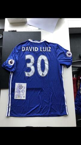 Terjual Chelsea Home Kit 15 16 David Luiz With Authentic Sign Kaskus