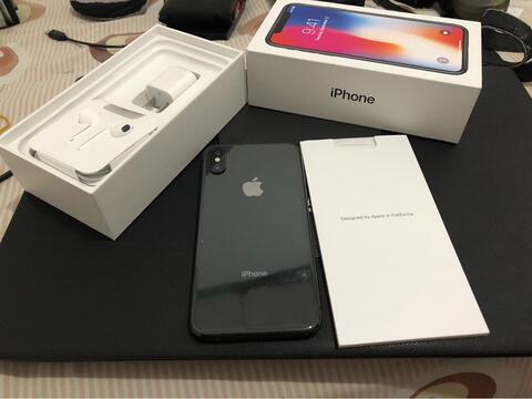 iPhone X 64GB Space Grey Gray Fullset Mulus Garansi Internasional Masih Panjang